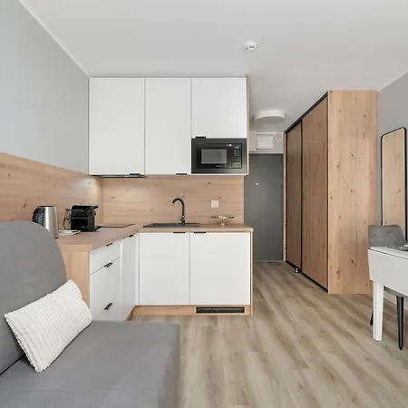 Jasny & Elegancki Apartament Typu Studio Z Tarasem By Renters
