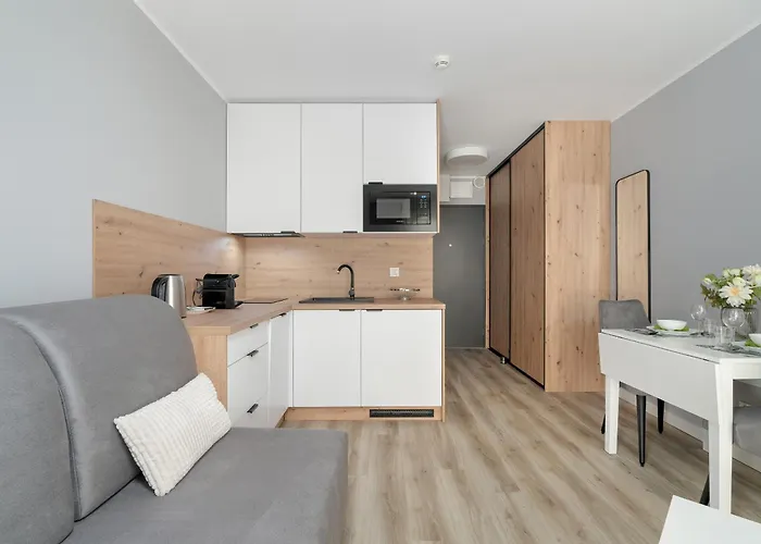 Jasny & Elegancki Apartament Typu Studio Z Tarasem By Renters